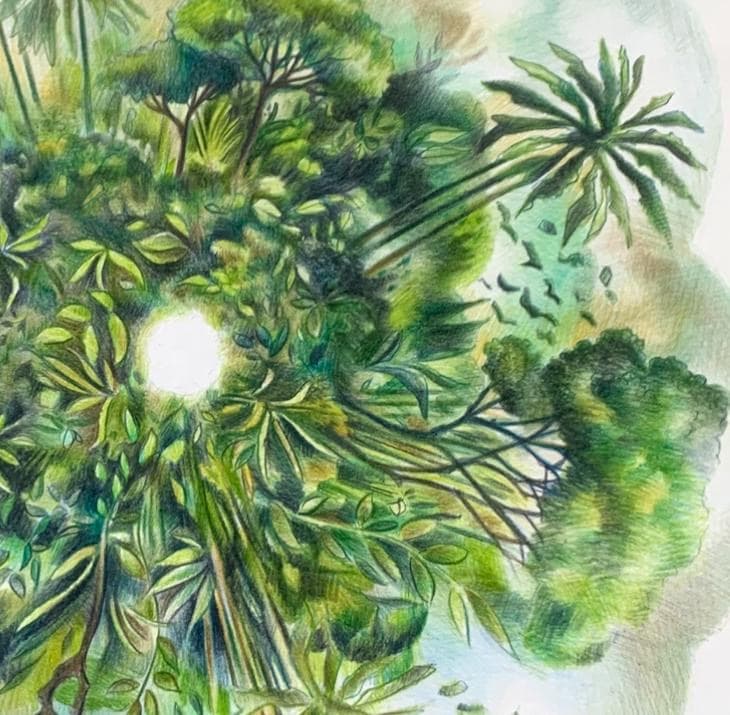 Disegno a colori di Cristiana Brondi
